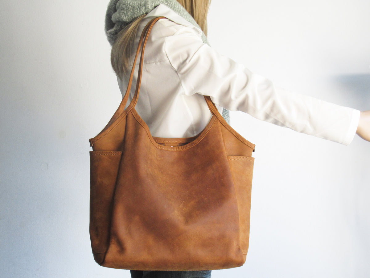 Tan Leather Hobo Bag – Fidelio Bags