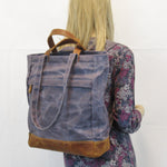 Waxed Canvas Tote Bag Backpack