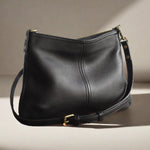 Mini Leather Crossbody Bag, Small Black Clutch Purse