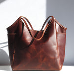 Brown Sling Tote Bag