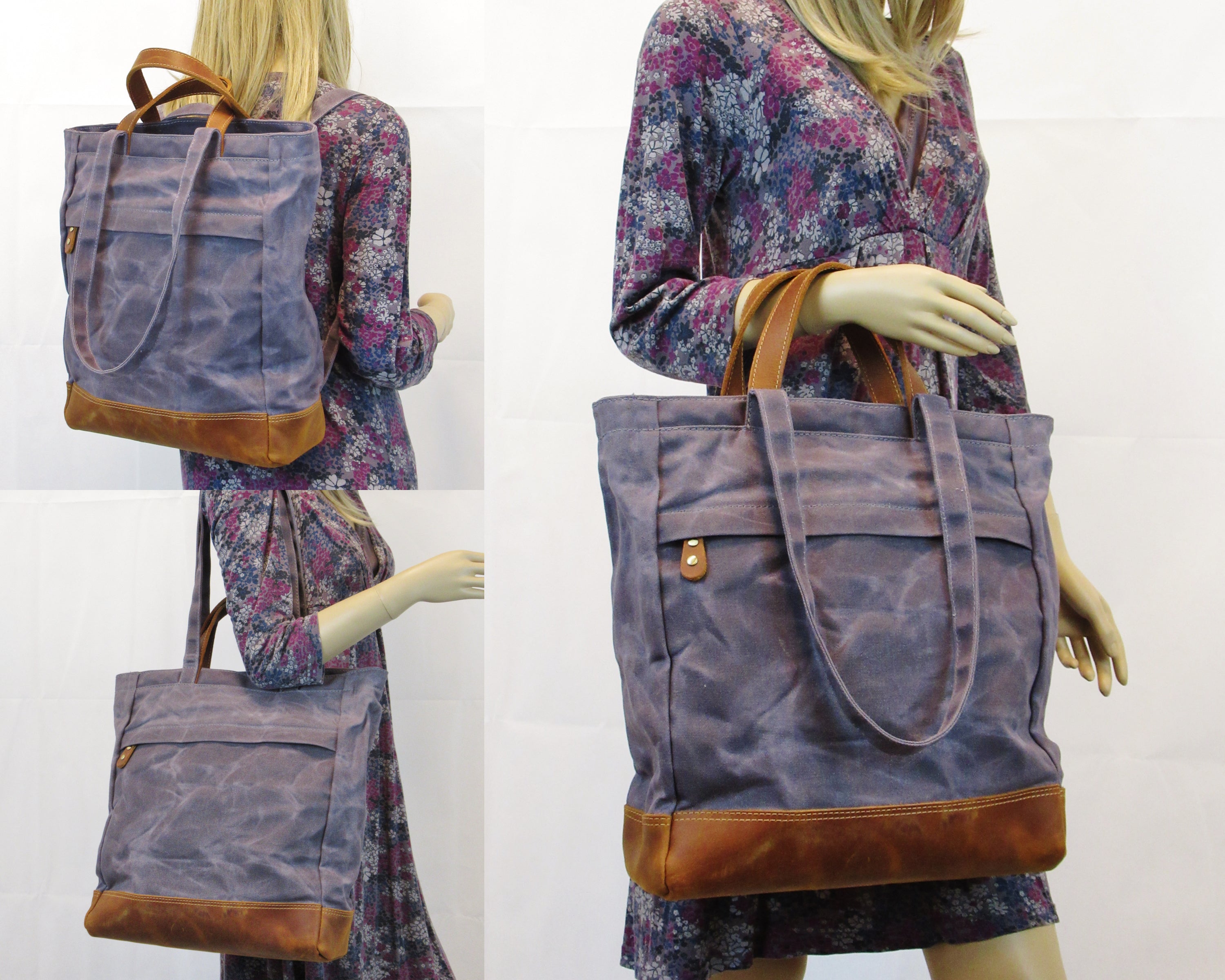 Waxed Canvas Tote Bag Backpack