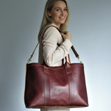 Oversized Leather Tote Bag