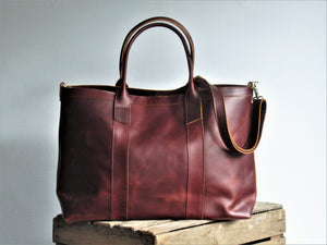 Oversized Leather Tote Bag