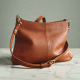 Brown Mini leather crossbody bag
