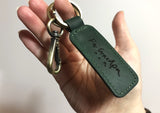 Personalised Leather Keyring Gift