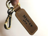 Personalised Leather Keyring Gift