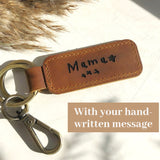 Personalised Leather Keyring Gift