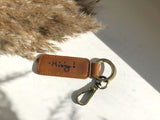 Personalised Leather Keyring Gift