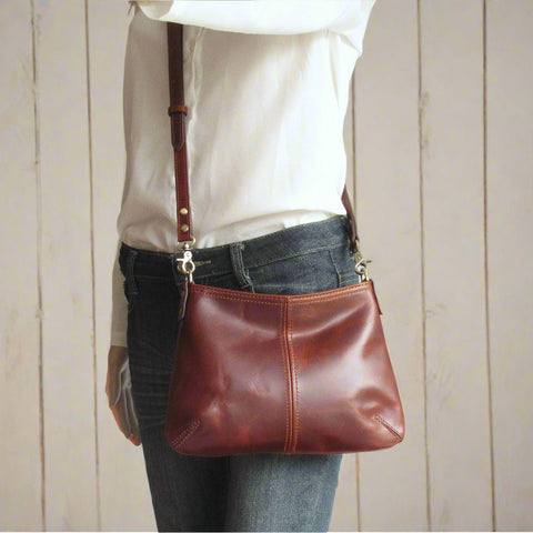 Small Leather Crossbody Bag Clutch