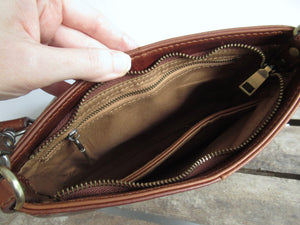 Small Leather Crossbody Bag Clutch