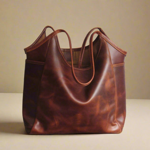 Brown Sling Tote Bag