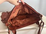 Soft Cognac Leather Tote Bag