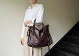 Soft Brown Leather Tote