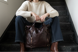 Soft Brown Leather Tote