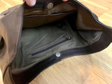 Dark Brown Leather Hobo Bag