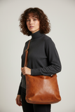Tan Leather Crossbody Bag