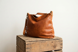 Tan Leather Crossbody Bag - Fidelio Bags