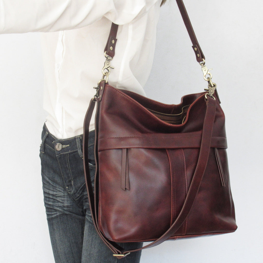 Large Leather Shoulder Bag – Fidelio Bags