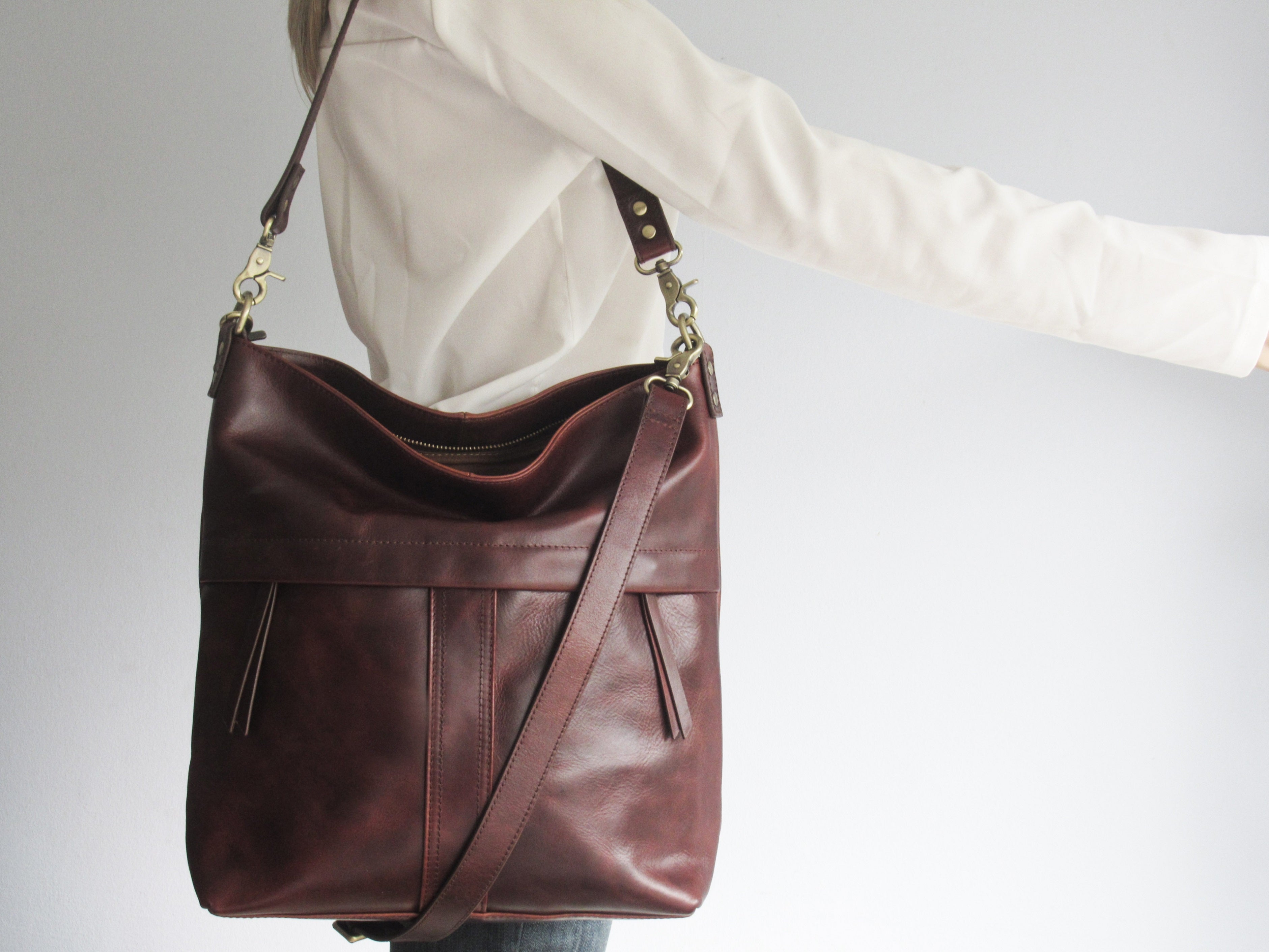 Brown Leather Shoulder Bag – Fidelio Bags