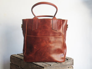 Cognac Leather Tote
