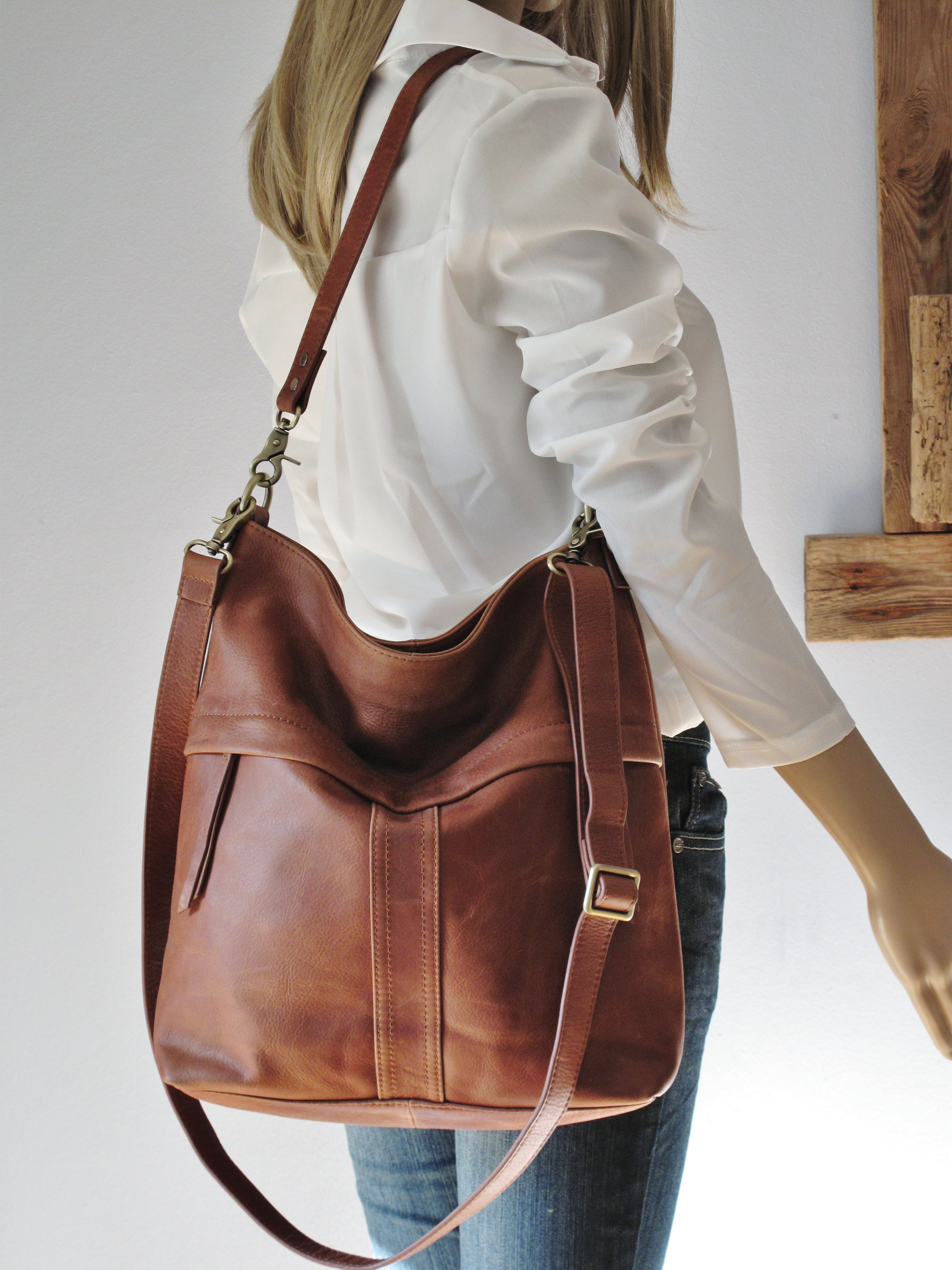 Large Leather Shoulder Bag – Fidelio Bags